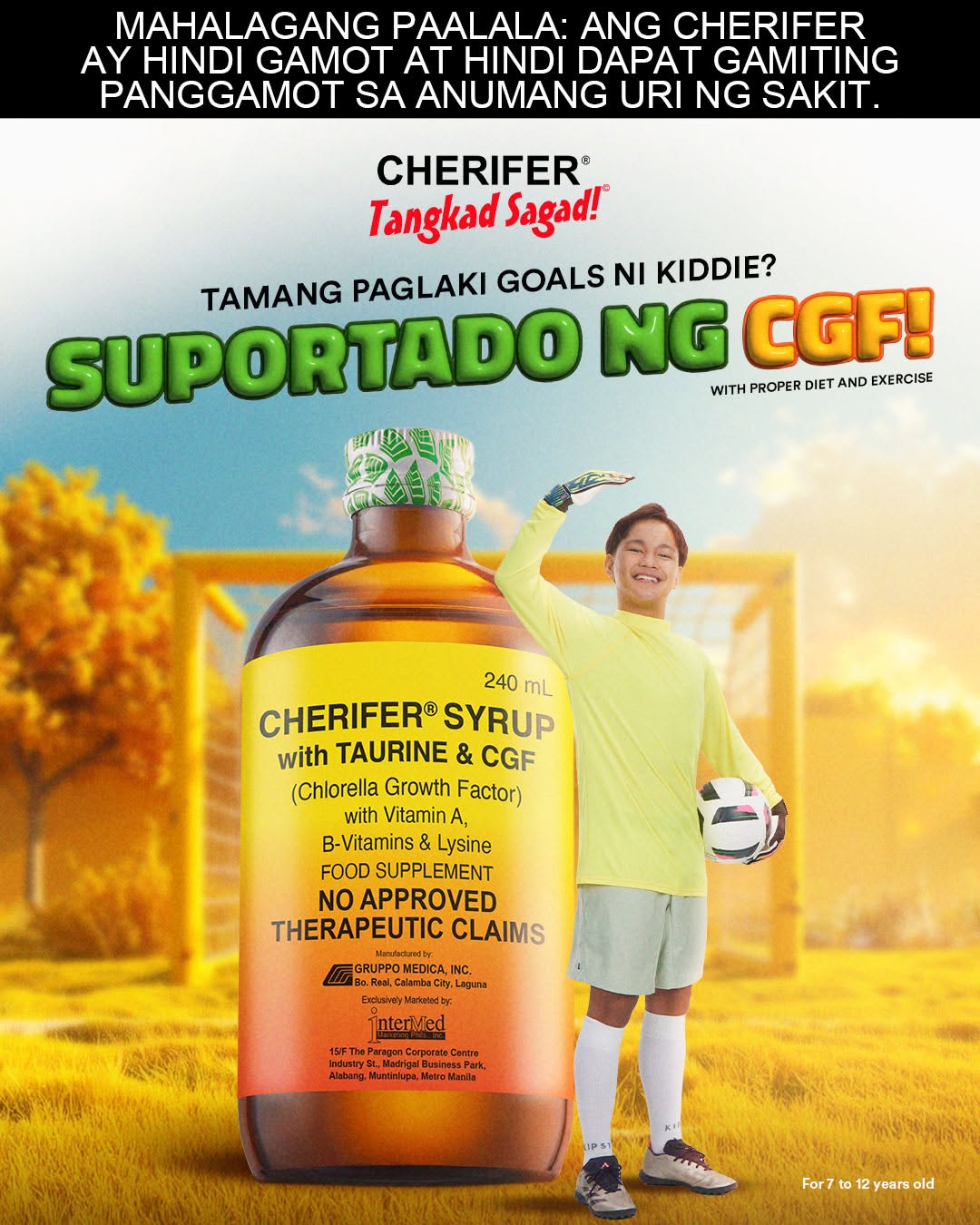 Cherifer Forte Syrup with Taurine, CGF and Zinc 240ml