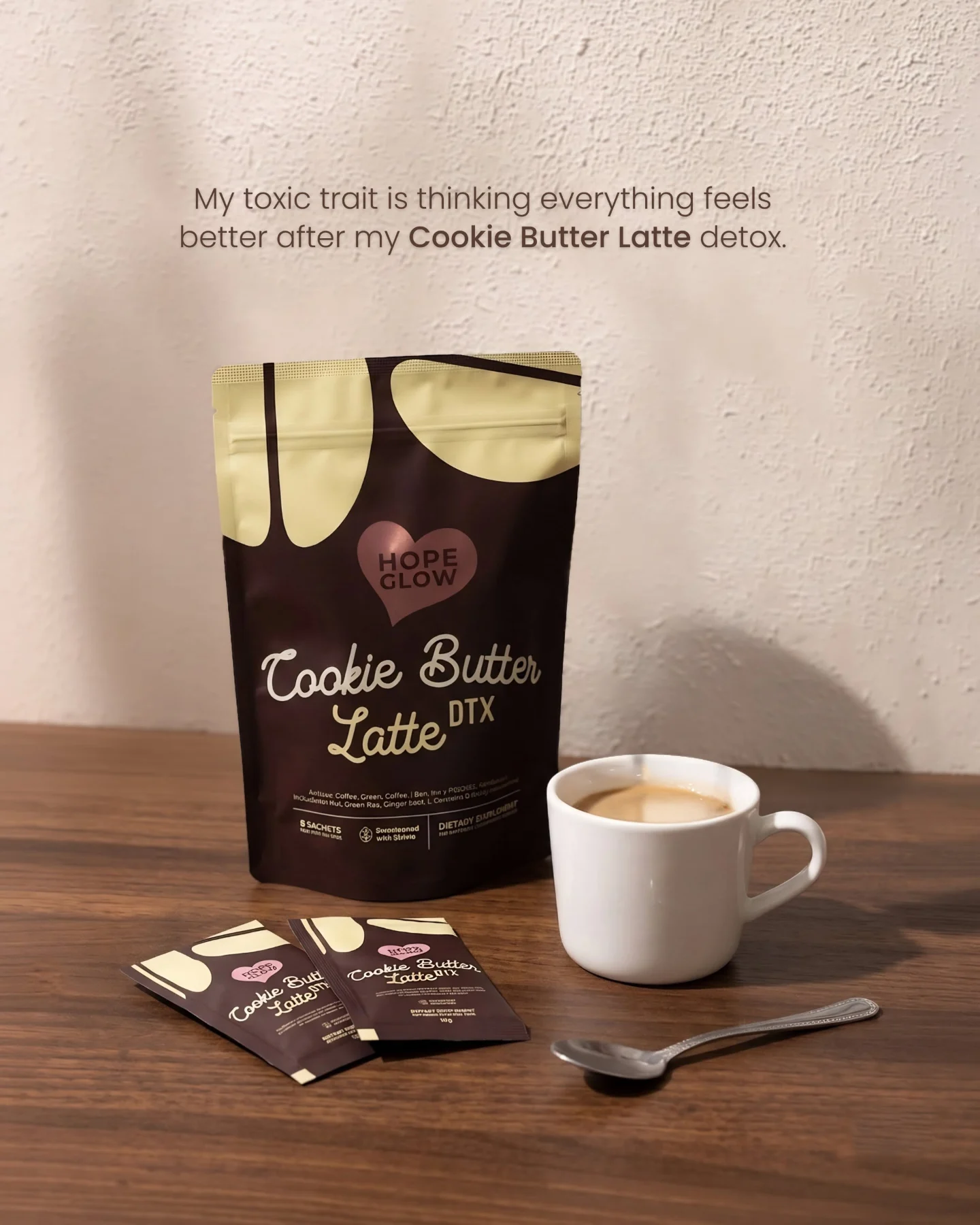 Luna Aura - Hope Glow Cookie Butter Latte DTX 8s