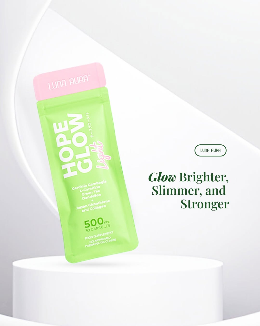 Luna Aura - Hope Glow Light 500mg 30 Capsules