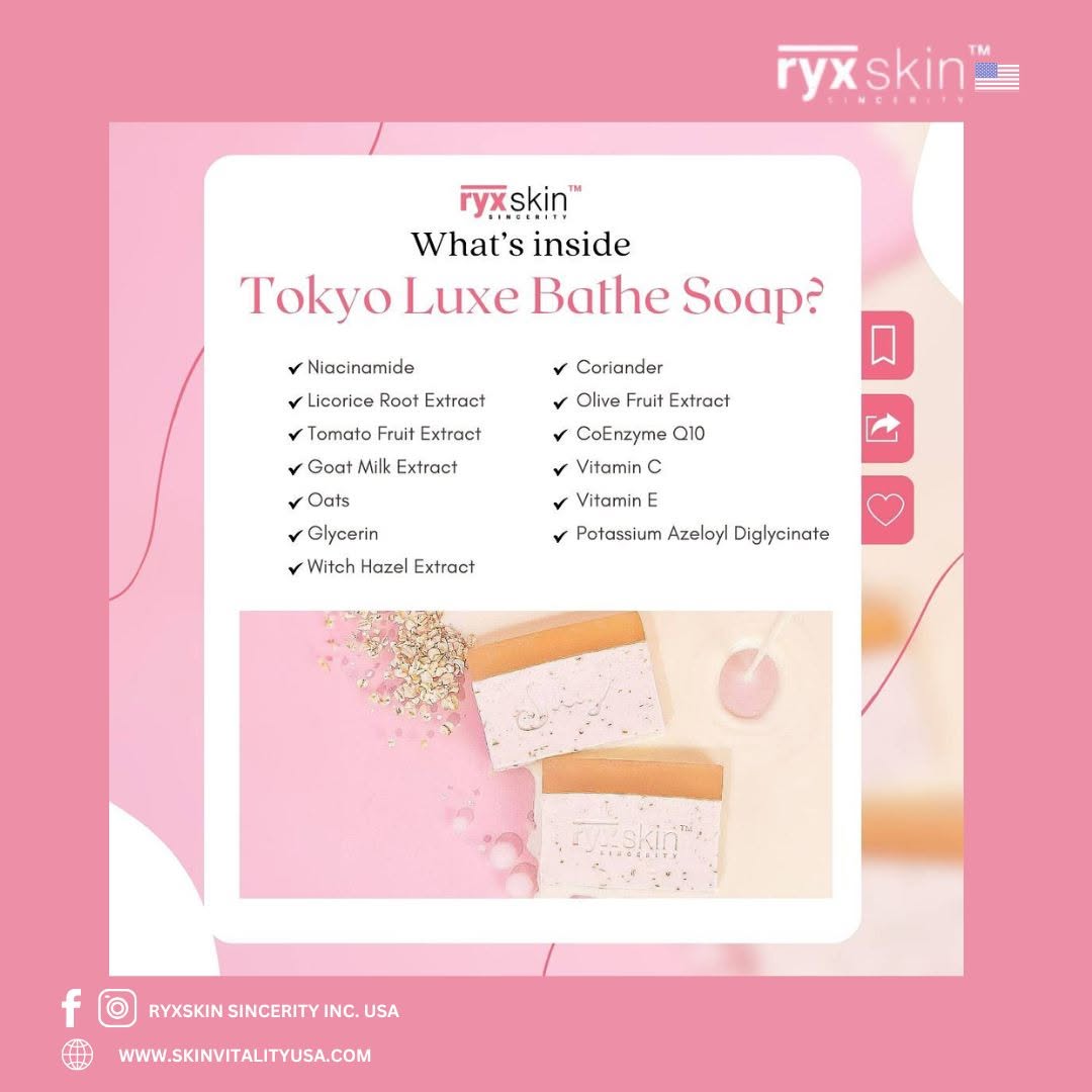 RyxSkin - Tokyo Luxe Bathe Beauty Milky Bar 70g
