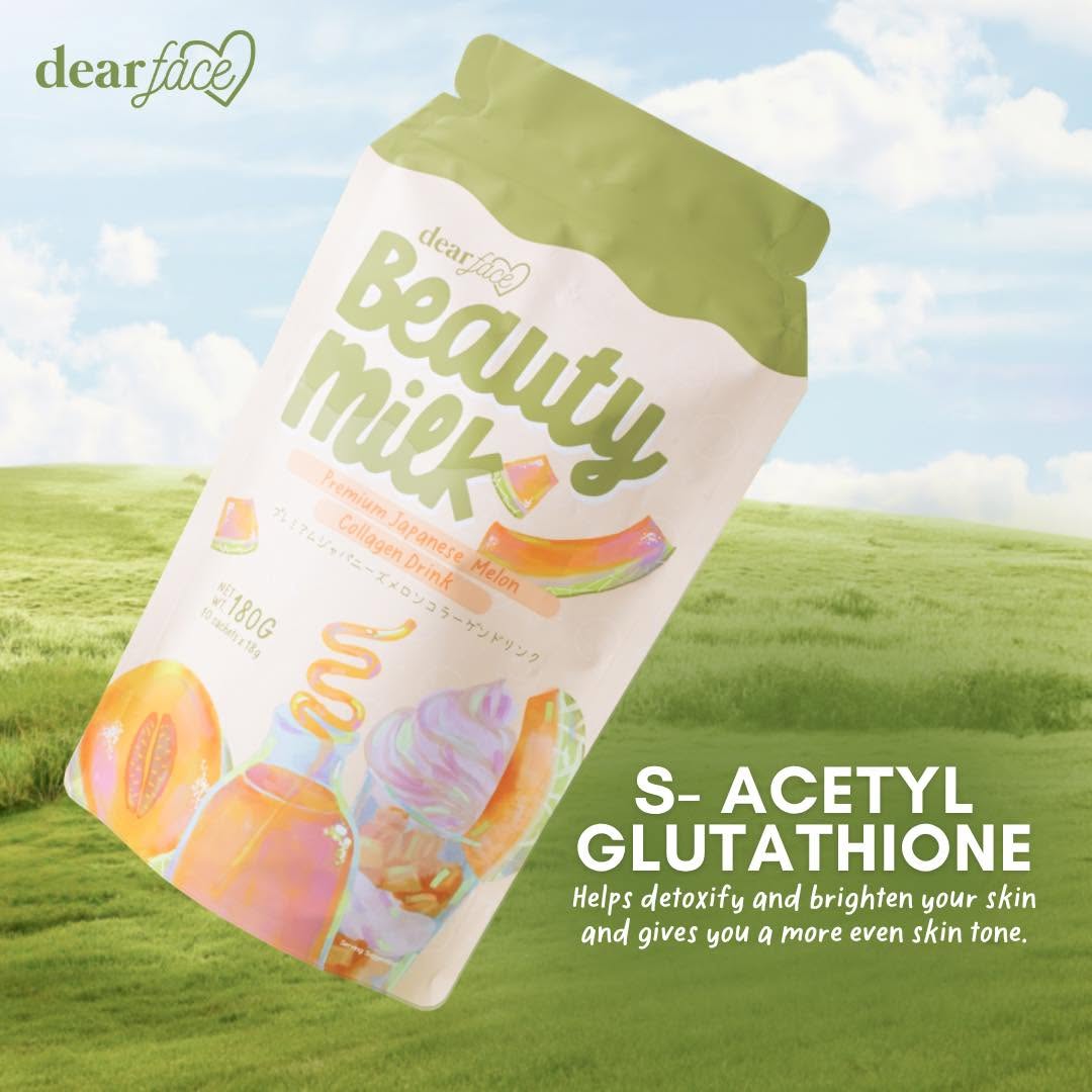 Dear Face Beauty Milk Premium Japanese Melon Collagen Drink 10sachets x 18 g