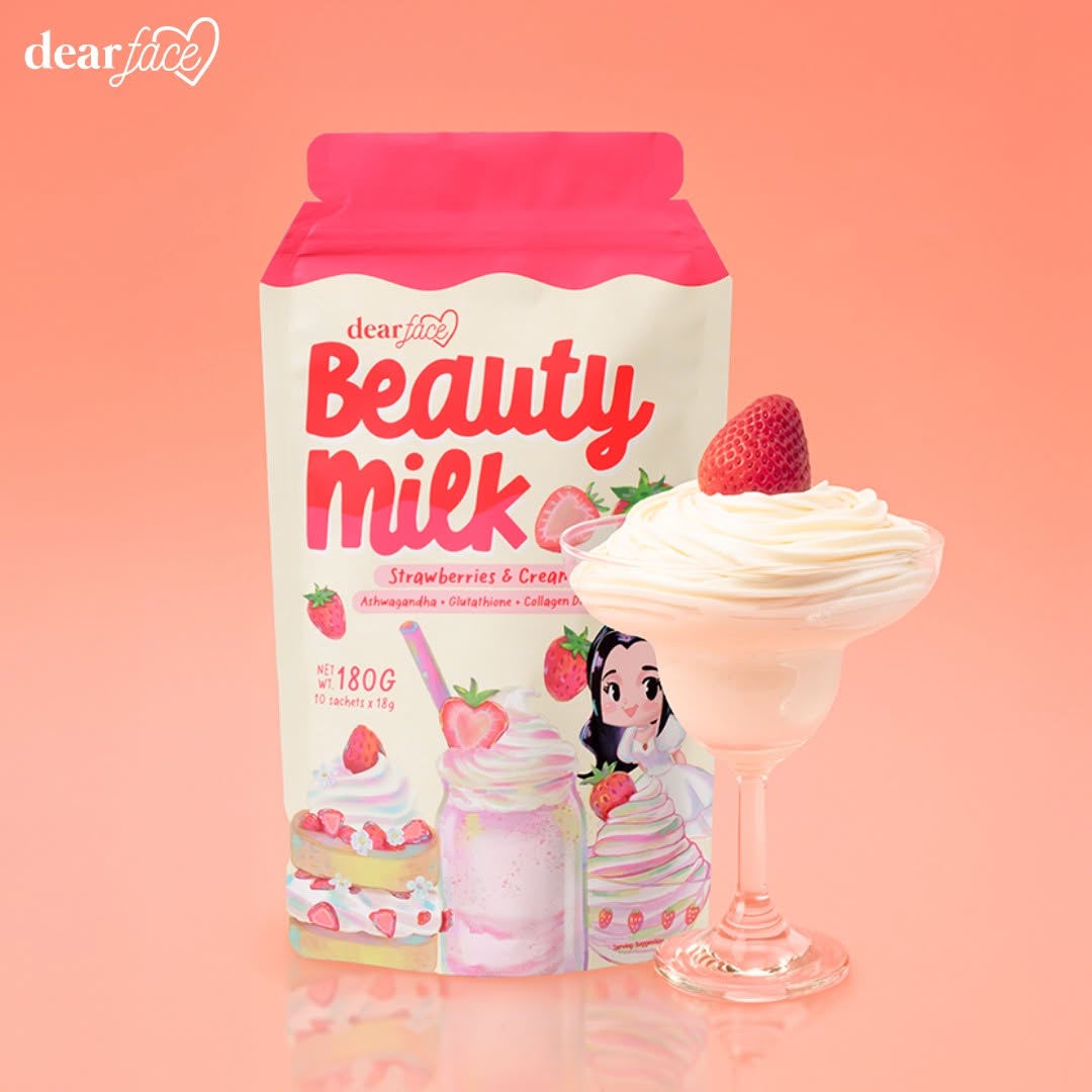 Dear Face Beauty Milk Strawberries & Cream 10s