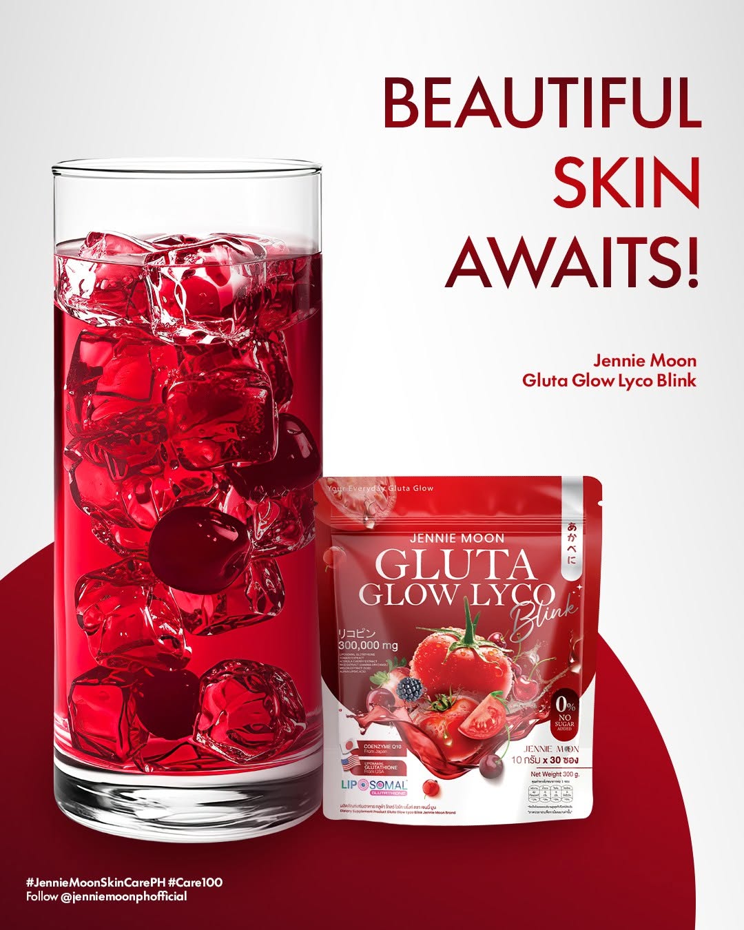 Jennie Moon Gluta Glow Lyco Blink 30 sachets