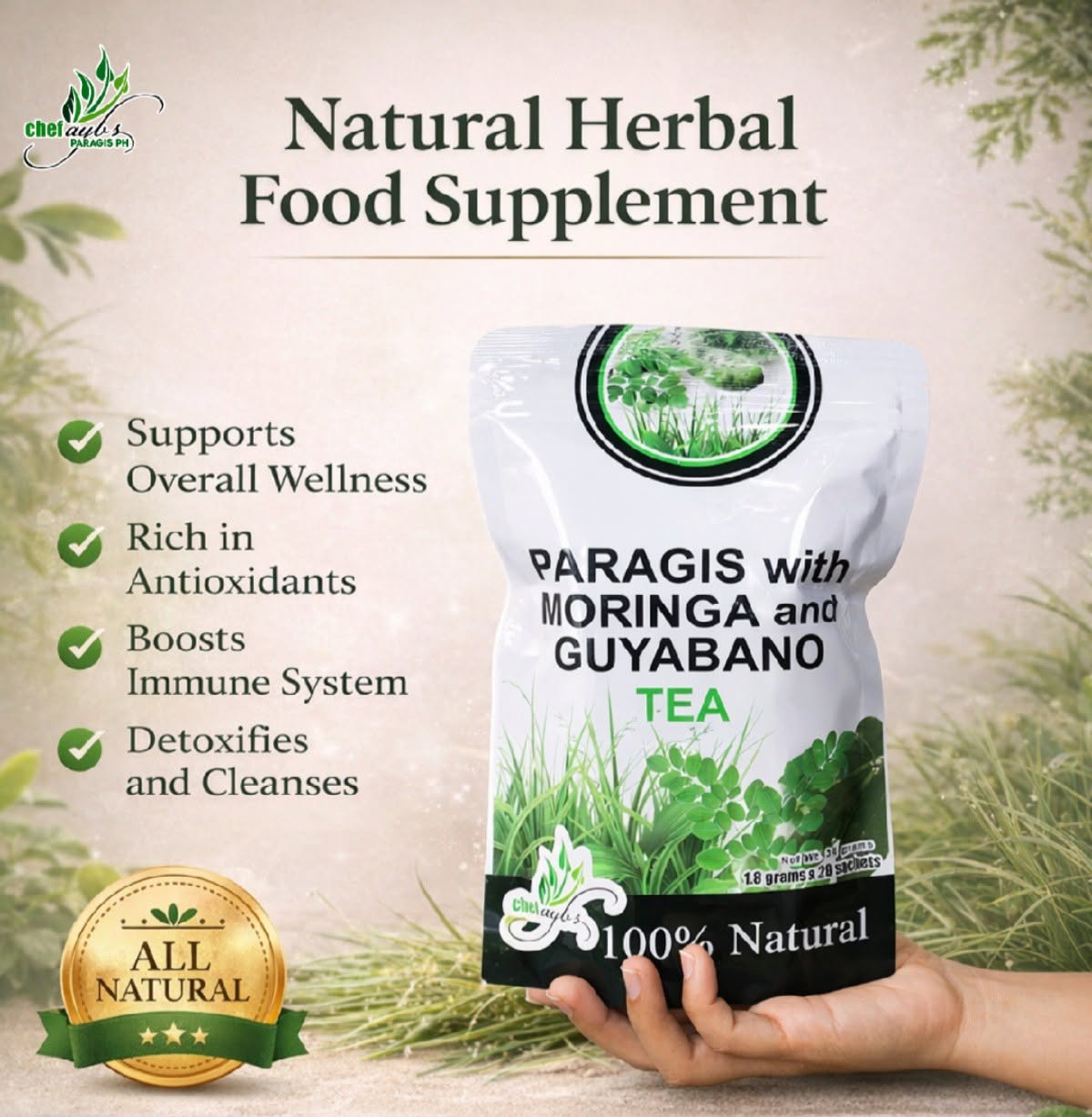 Chef Ayb’s Paragis with Moringa and Guyabano Tea