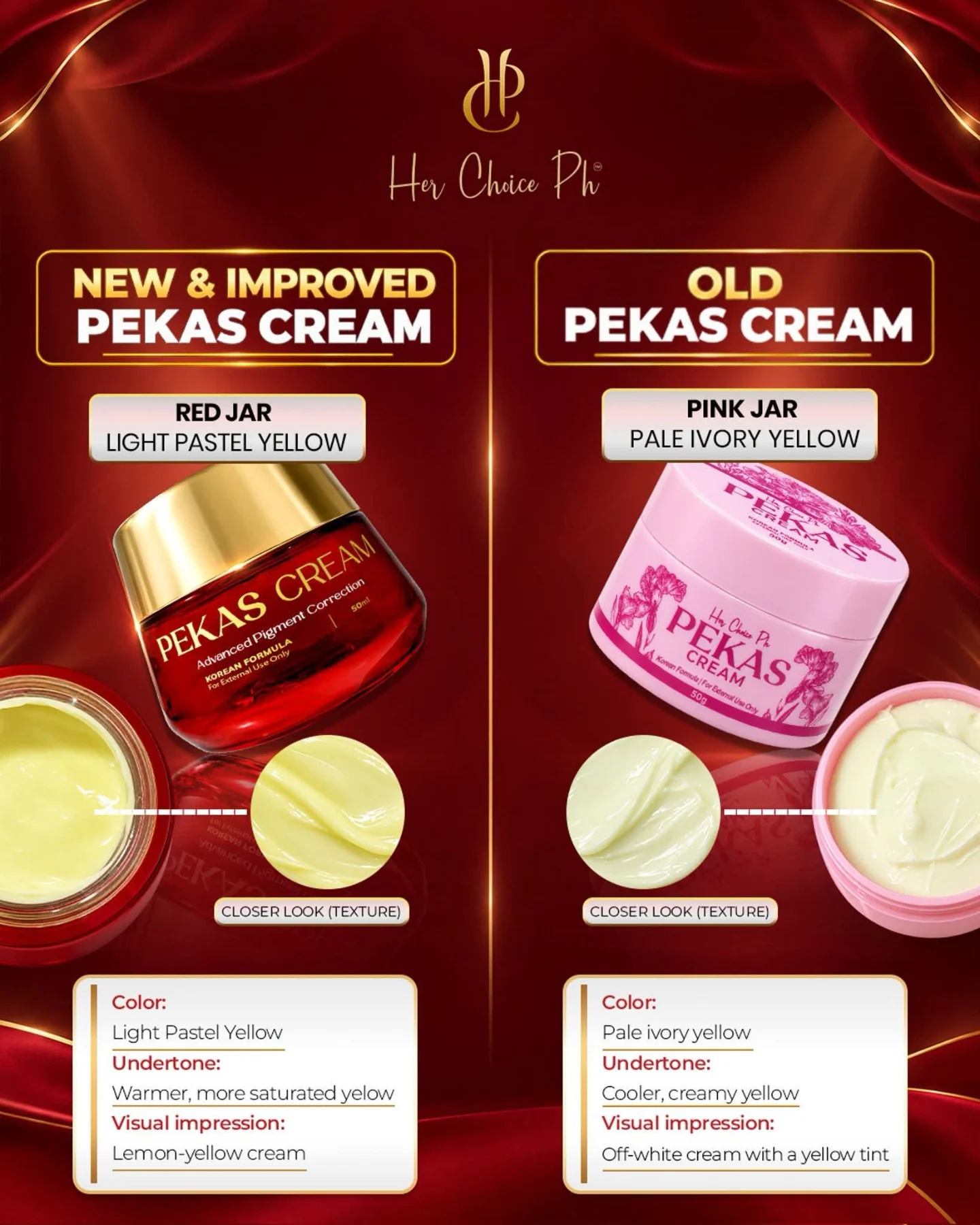 Her Choice PH - Pekas Remover Cream 50g