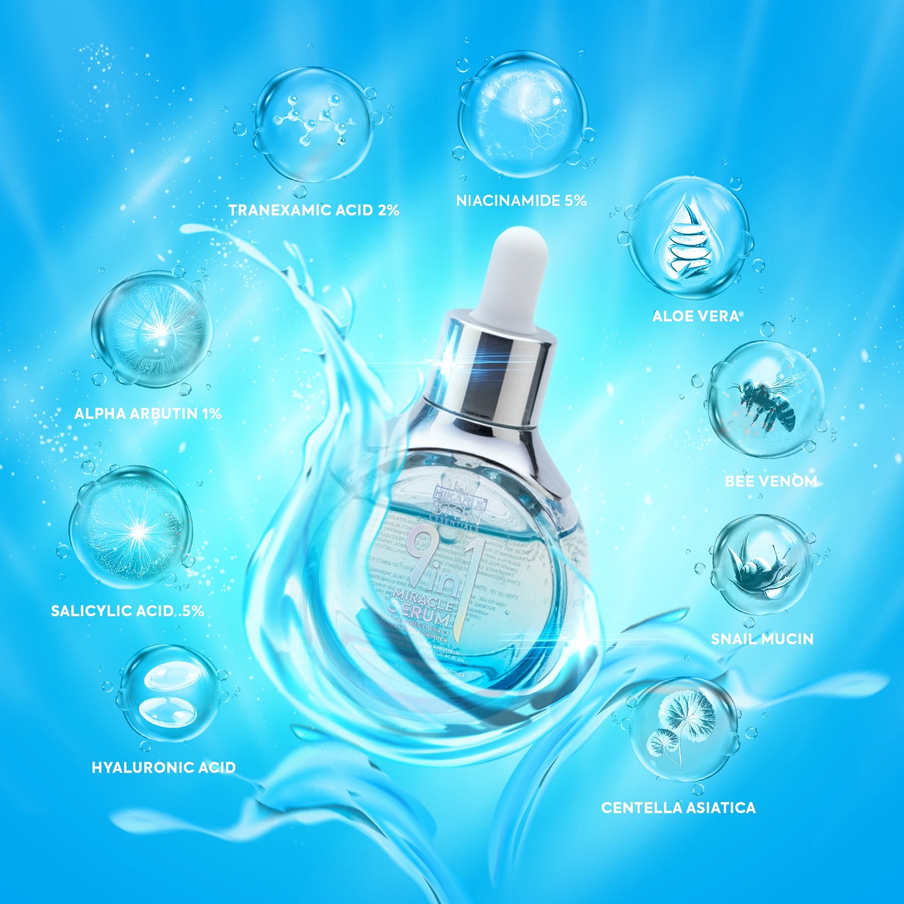 Hikari Skin - 9in1 Miracle serum 30ml