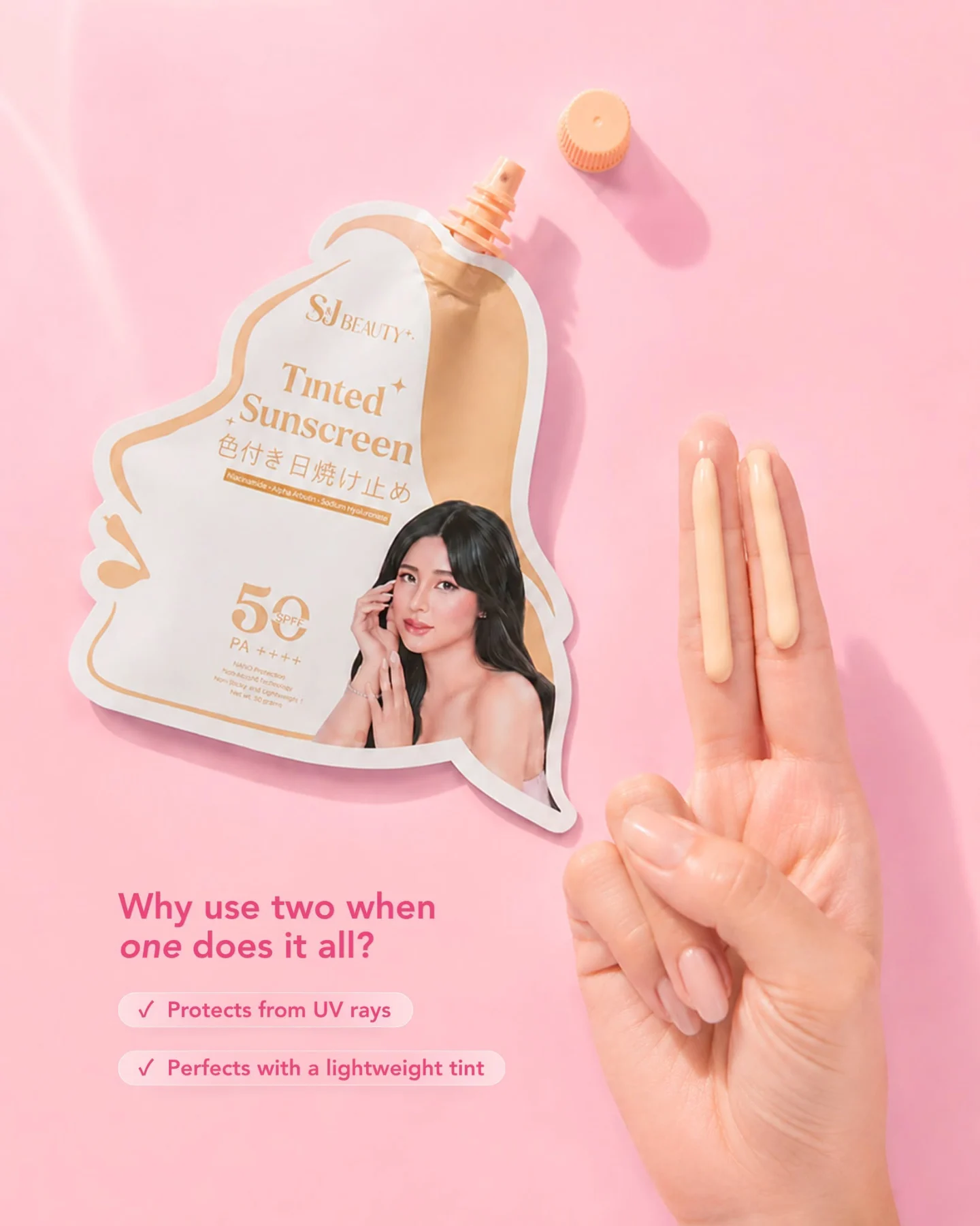 S&J Beauty - Tinted Sunscreen spf 50++++