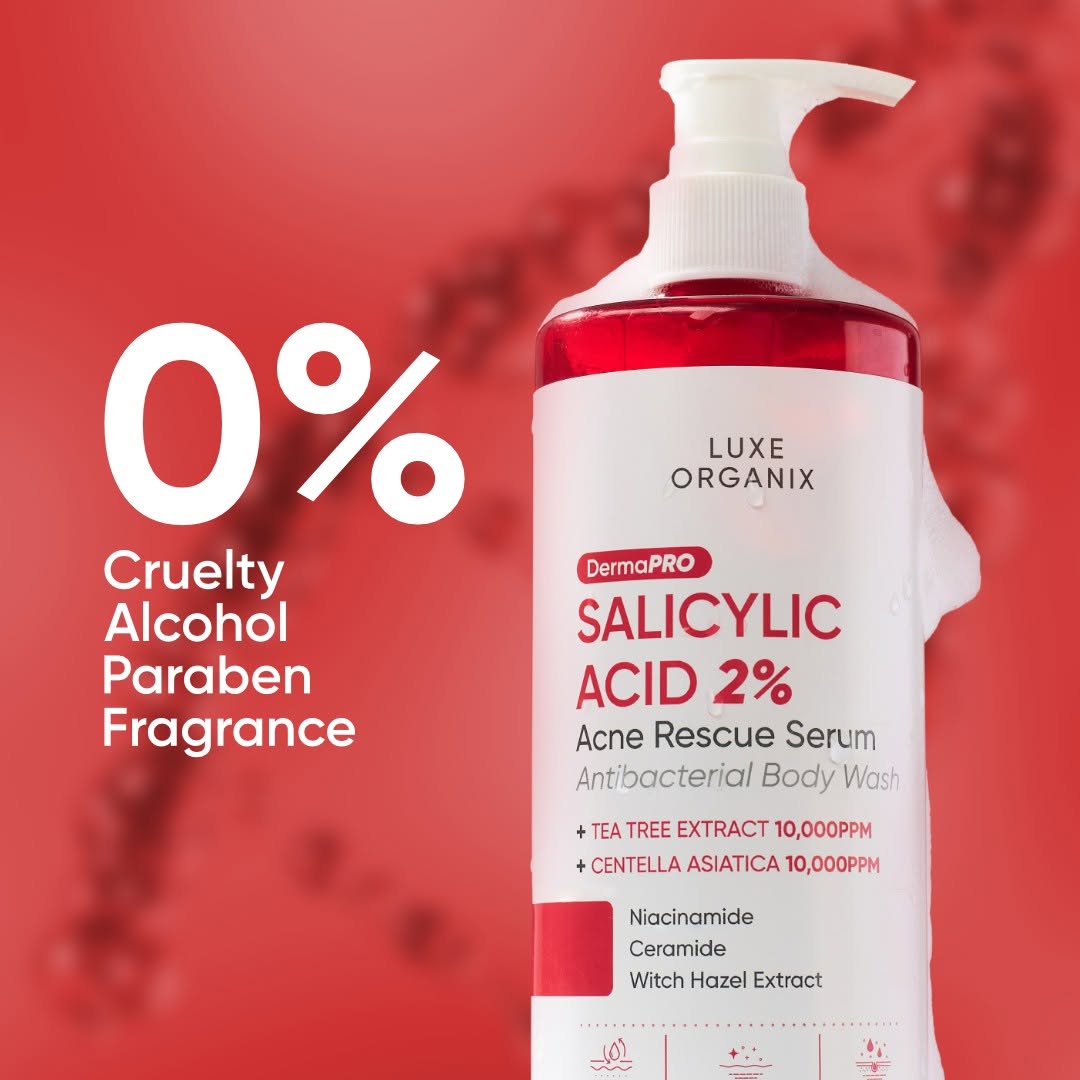 Dermapro Salicylic Acid 2% Acne Rescue Serum Antibacterial Body Wash 500ml