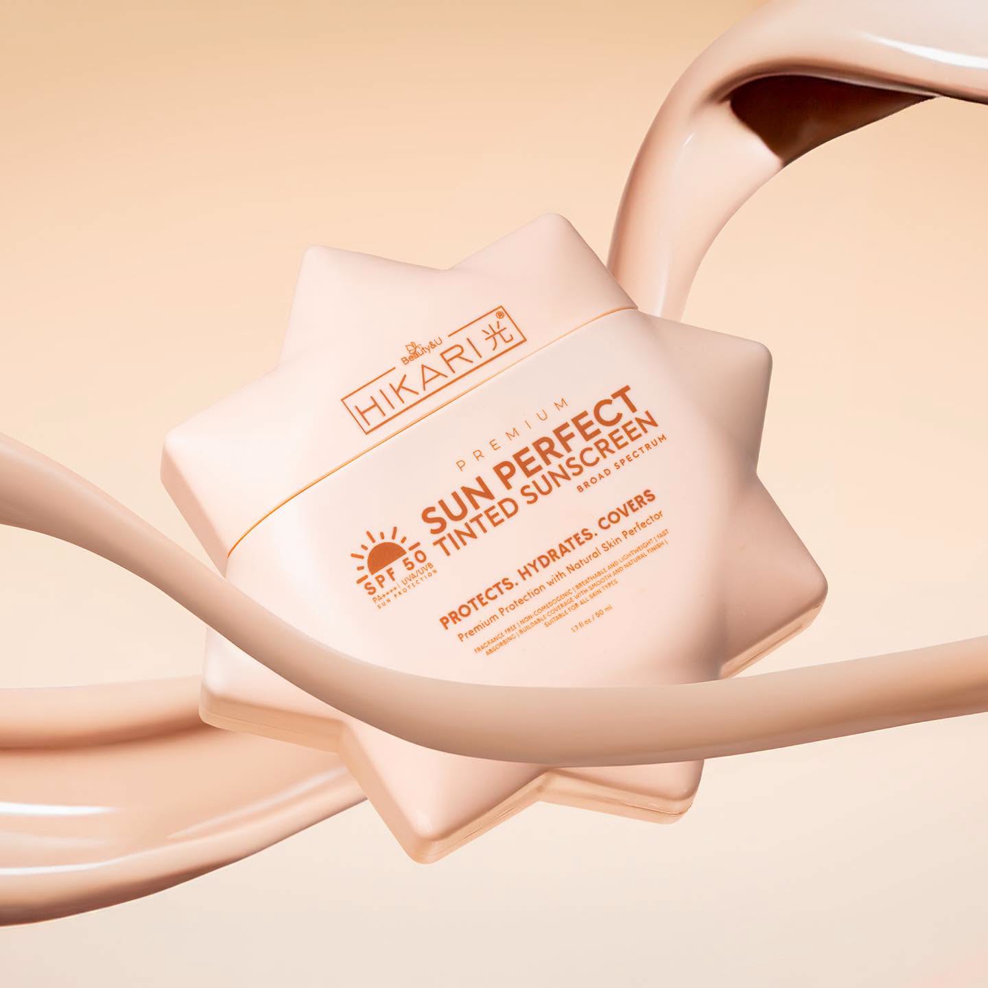 Hikari Skin Essentials SUN PERFECT Tinted Sunscreen UVA/UVB SPF50 50ml