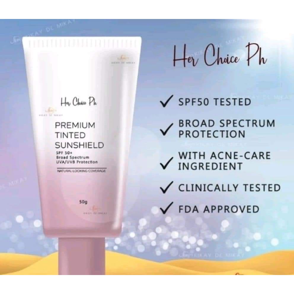Her Choice Ph Premium Tinted Sunscreen SPF50+ 50g